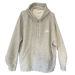 Nike Gray Pullover Hoodie Sweatshirt XXL Casual Streetwear Athletic